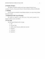 Page 8: Research Proposal Format & Style Guide - Qurtuba University Research Proposal Format.pdf · RESEARCH PROPOSAL FORMAT & STYLE GUIDE 2 1.6 Number of Copies: The students are required